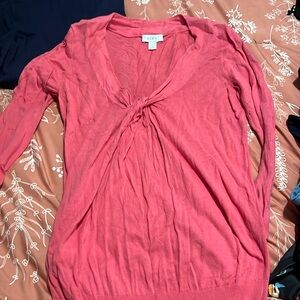 loft cute blouse! pink and beautiful!!! medium size!